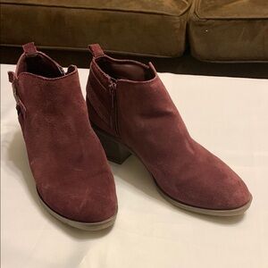 Women's Sonoma Burgundy Suede Ankle Boots